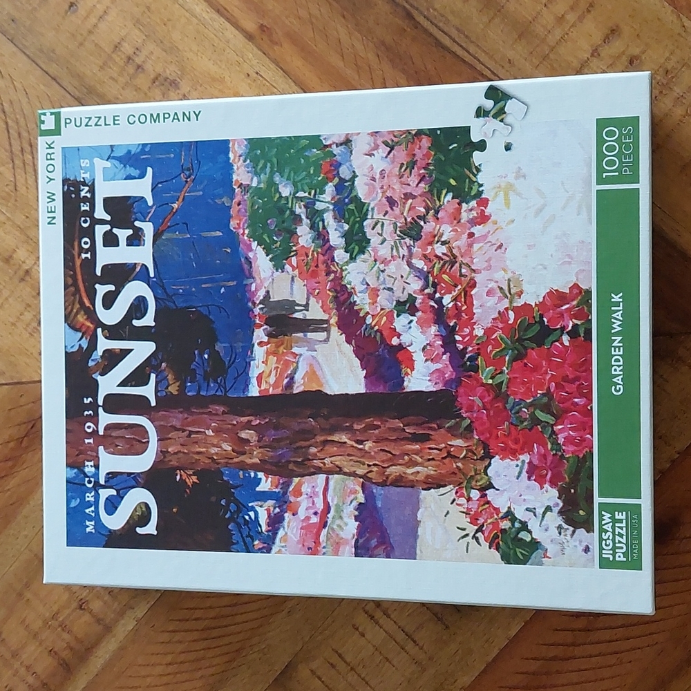 1000 Piece Jigsaw Puzzle "Garden Walk" Sunset Magazine
